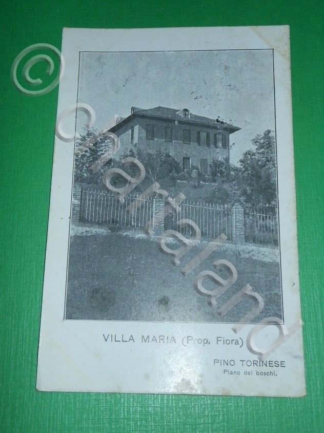 Cartolina Pino Torinese - Villa Maria 1925.