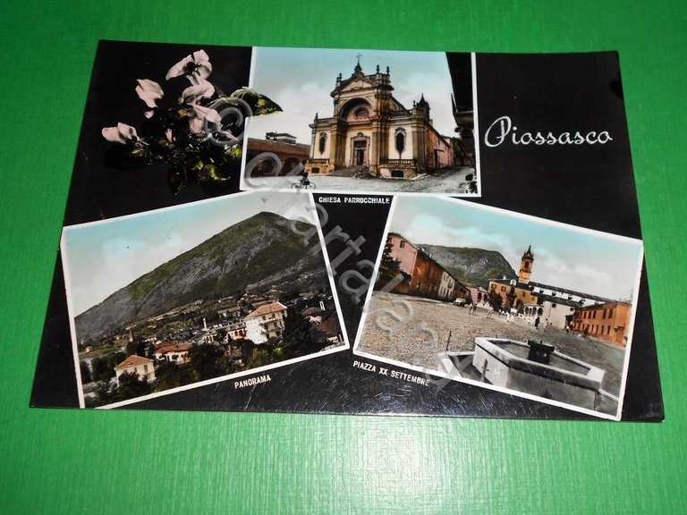 Cartolina Piossasco - Vedute diverse 1957 | Immagine Gallery 2