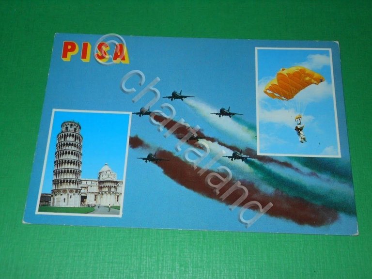 Cartolina Pisa - Frecce Tricolori in volo 1965 ca.
