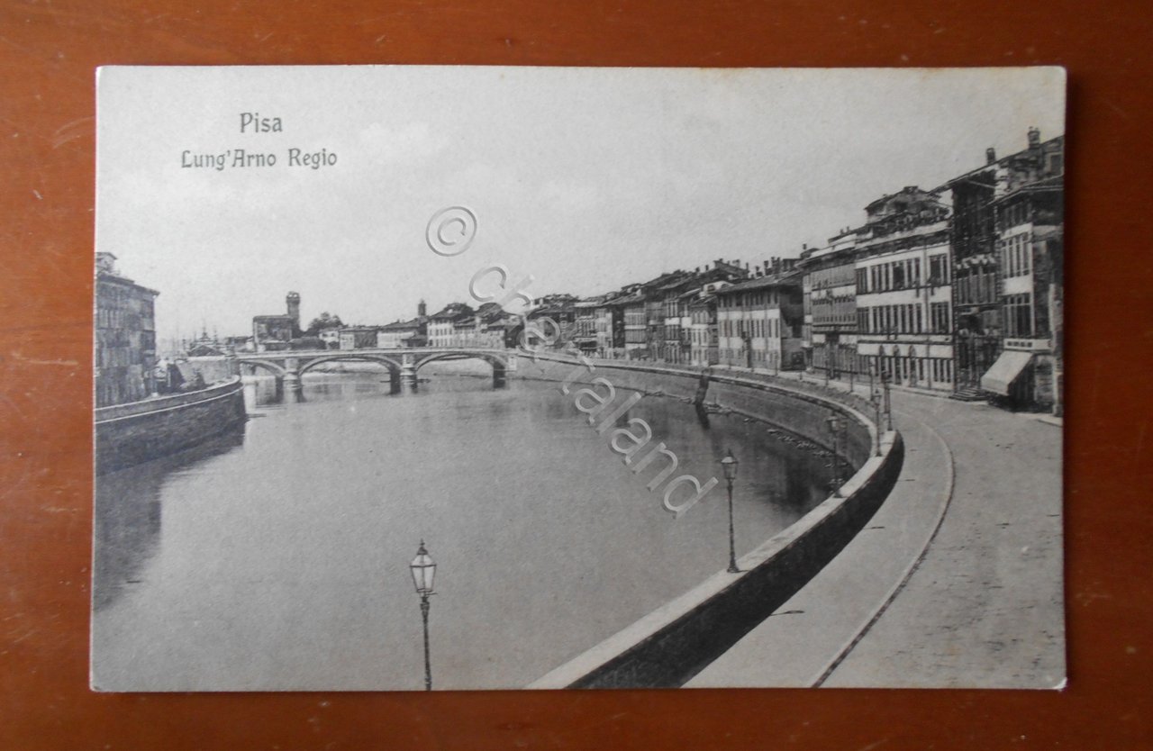 Cartolina Pisa - Lung' Arno Regio - 1930 ca.