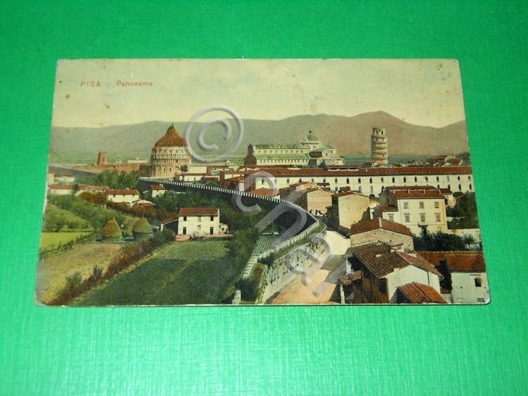 Cartolina Pisa - Panorama 1911