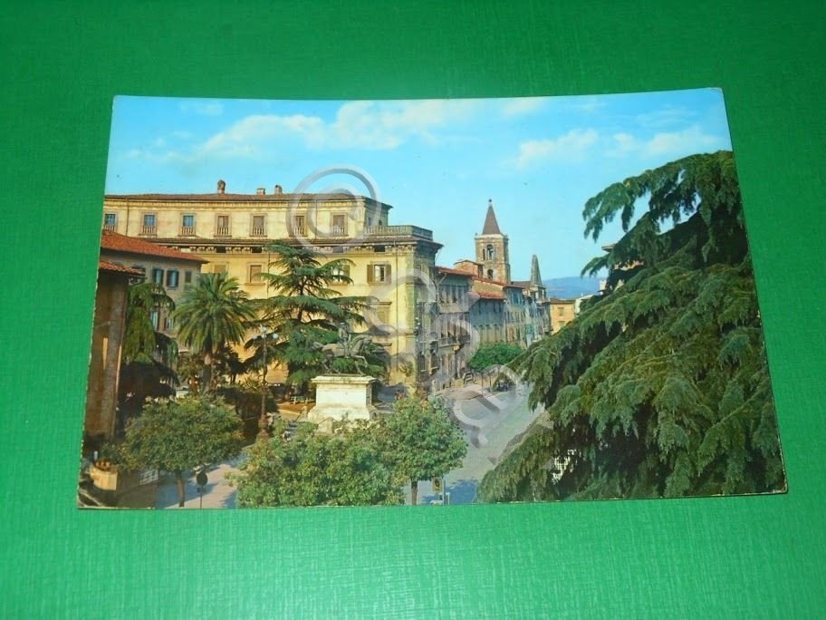 Cartolina Pistoia - Piazza Garibaldi 1960 ca
