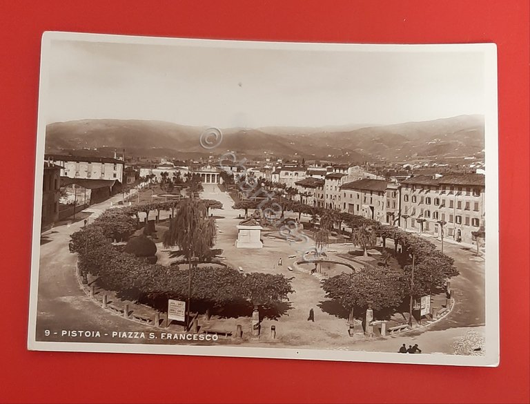 Cartolina Pistoia - Piazza S. Francesco - 1941