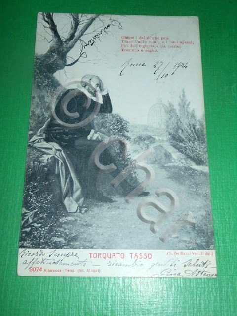 Cartolina Poesia - Torquato Tasso ( 1544 - 1595 ).