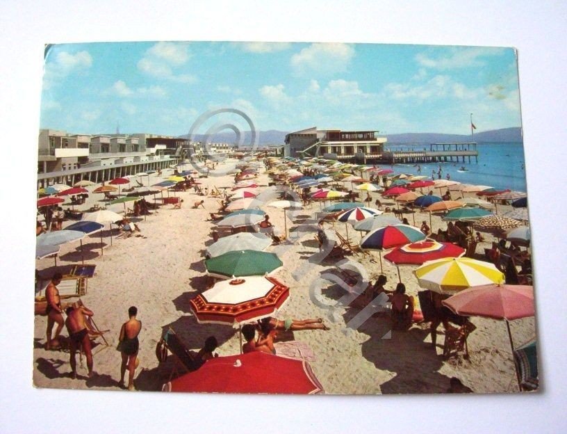 Cartolina Poetto ( Cagliari ) - Lido 1967.