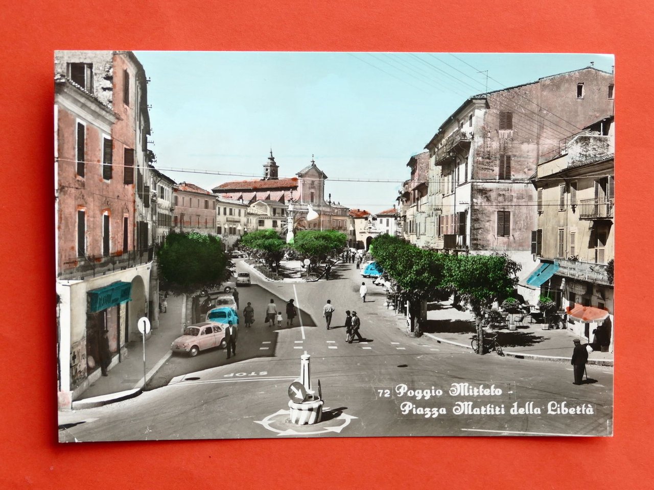 Cartolina Poggio Mirteto - Piazza Martiri della Libertà - 1965.