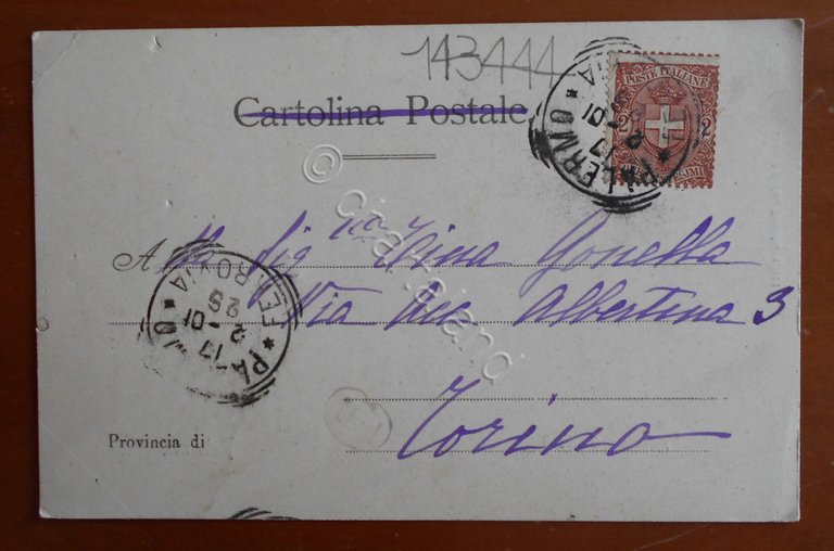 Cartolina Politeama Garibaldi - Palermo - 1901