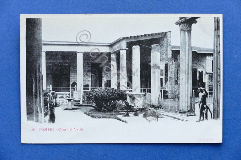 Cartolina Pompei - Casa dei Vettii - 1905 ca.
