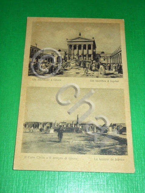Cartolina Pompei - Il Foro Civile e il tempio di …