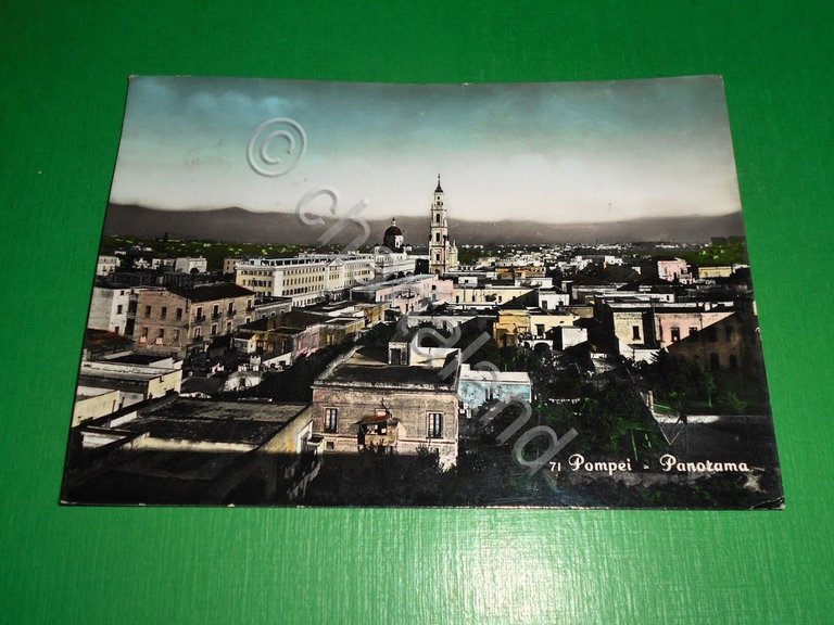 Cartolina Pompei - Panorama 1955