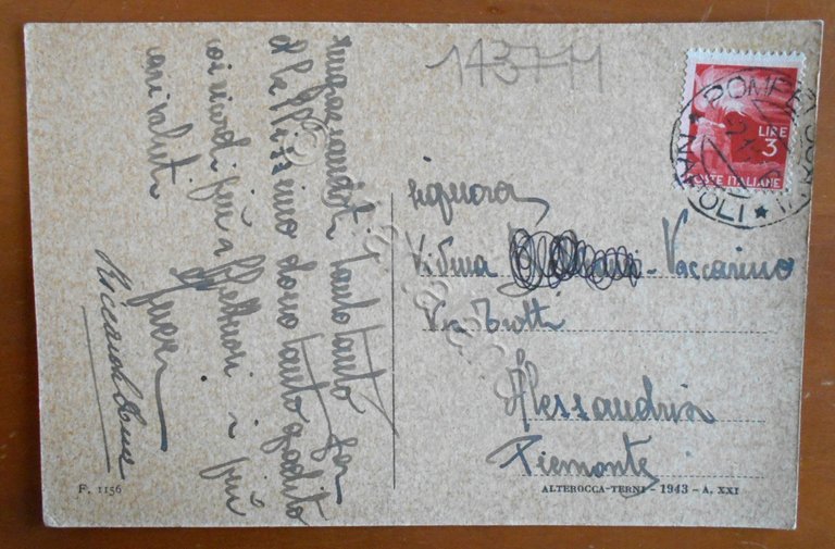 Cartolina Pompei - Panorama con vista del Vesuvio - 1946 | Immagine Gallery 2