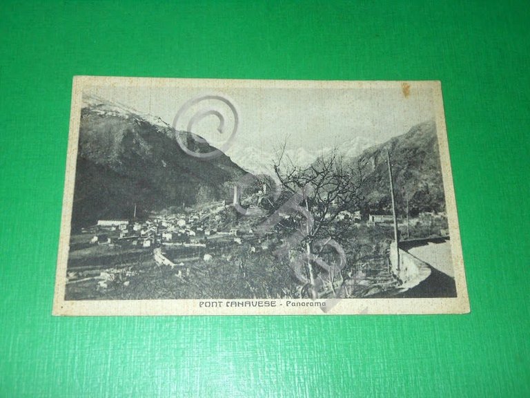 Cartolina Pont Canavese -- Panorama -- 1940 ca | Immagine Gallery 2