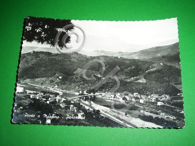 Cartolina Ponte a Moriano - Panorama 1955 **
