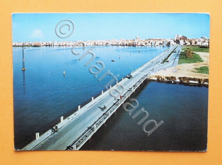 Cartolina Ponte Chioggia - Sottomarina - 1967 ca..
