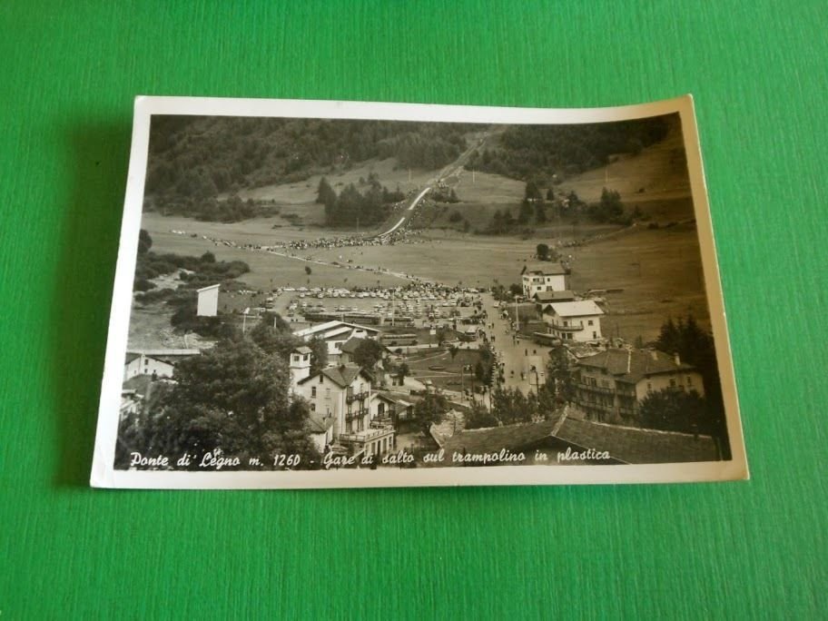 Cartolina Ponte di Legno - Gare di salto sul trampolino …