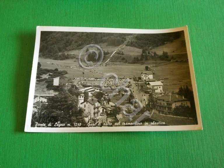 Cartolina Ponte di Legno - Gare di salto sul trampolino …