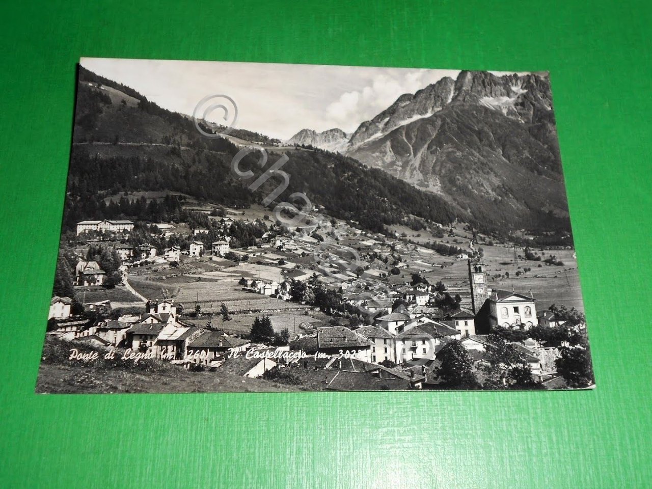 Cartolina Ponte di Legno - Il Castellaccio 1954.