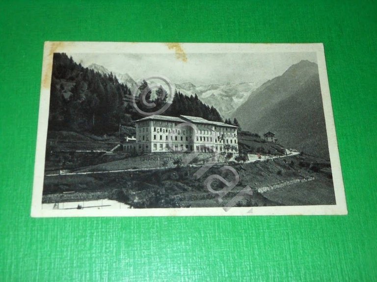 Cartolina Ponte di Legno - Il Grande Albergo 1931.