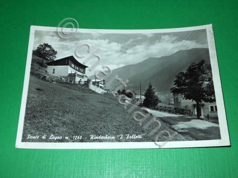 Cartolina Ponte di Legno - Kinderheim I Folletti 1959