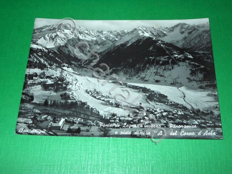 Cartolina Ponte di Legno - Panorama e pista discesa A …