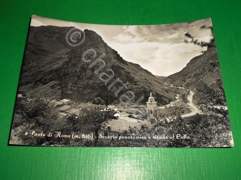 Cartolina Ponte di Nava - Scorcio panoramico e strada al …