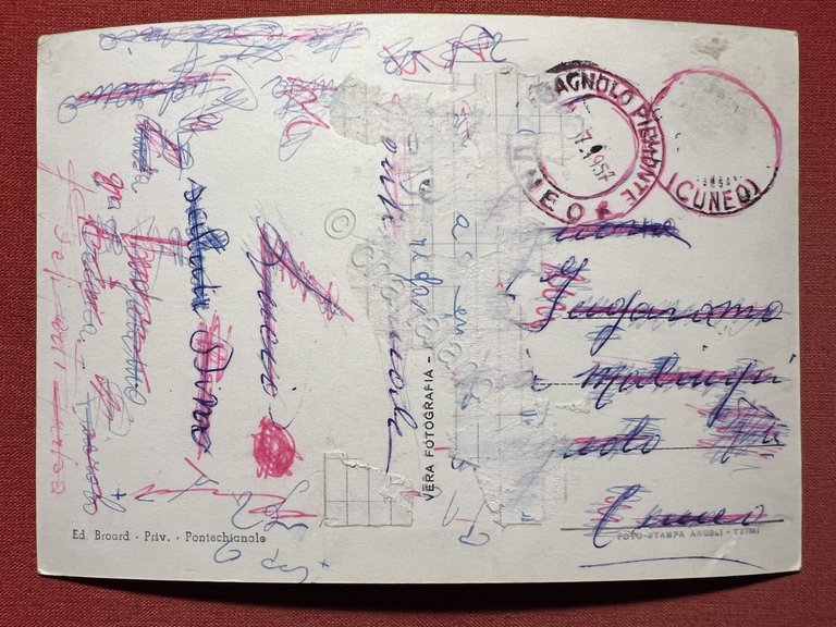 Cartolina Pontechianale - Castello - Panorama e Terrazzo - Albergo …