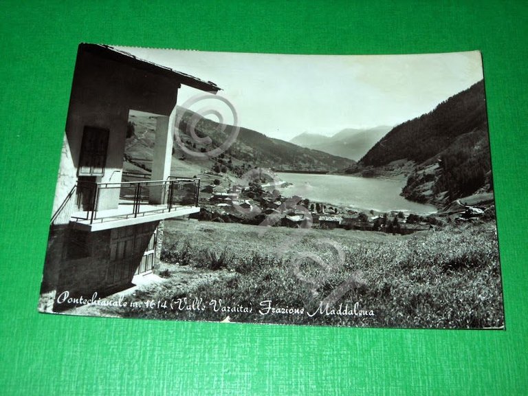 Cartolina Pontechianale ( Valle Varaita ) - Frazione Maddalena 1958 …