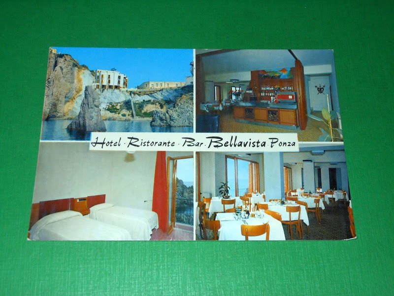 Cartolina Ponza - Hotel Ristorante Bellavista 1970 ca.