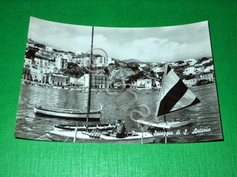 Cartolina Ponza ( Latina ) - Spiaggia di S. Antonio …