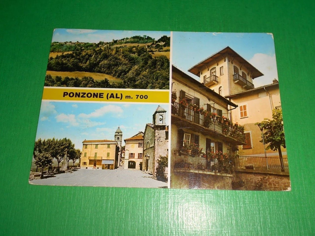 Cartolina Ponzone ( Alessandria ) - Vedute diverse 1980 ca.