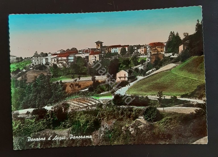 Cartolina Ponzone d' Acqui - Panorama - 1956