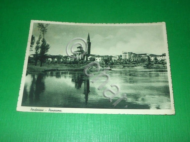 Cartolina Pordenone - Panorama 1941.