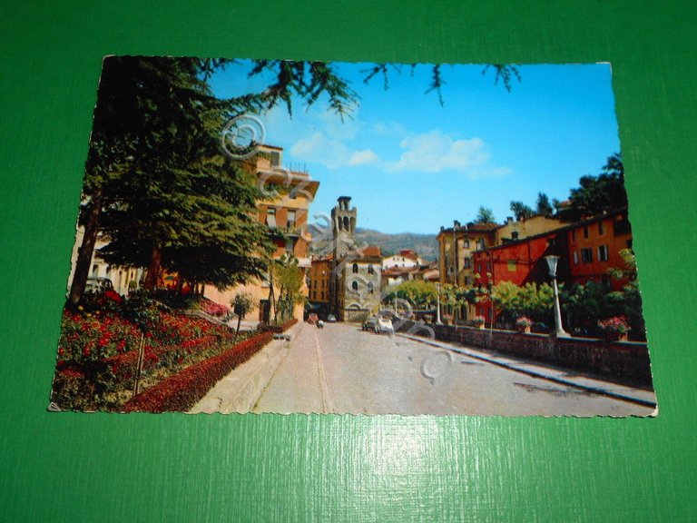 Cartolina Porretta Terme - Via Matteotti 1969.
