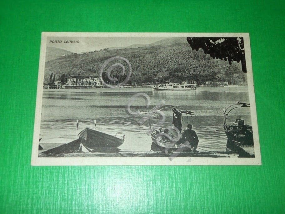 Cartolina Porto Ceresio - Veduta 1943.