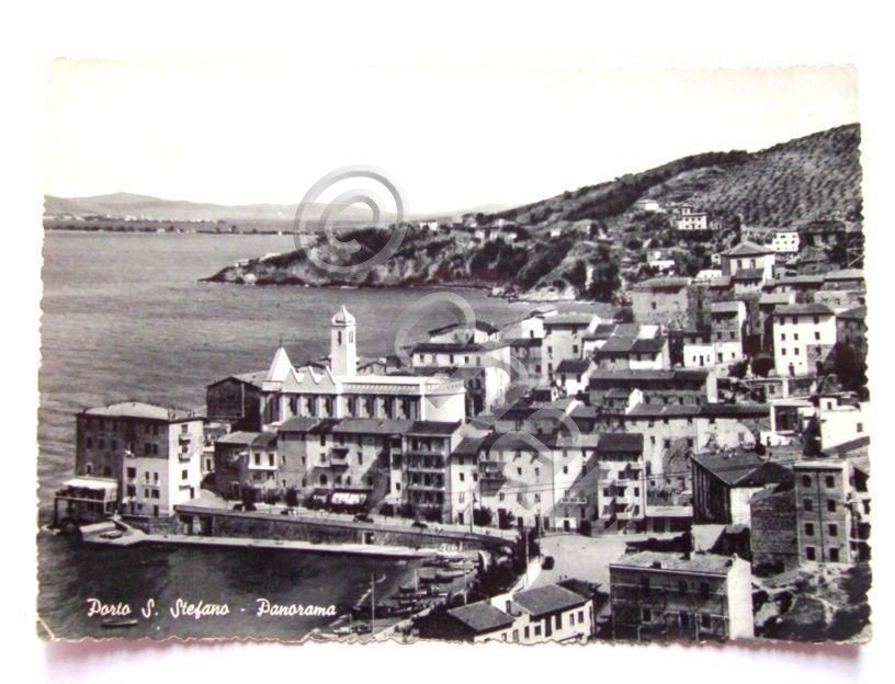 Cartolina Porto Santo Stefano - Panorama 1953.