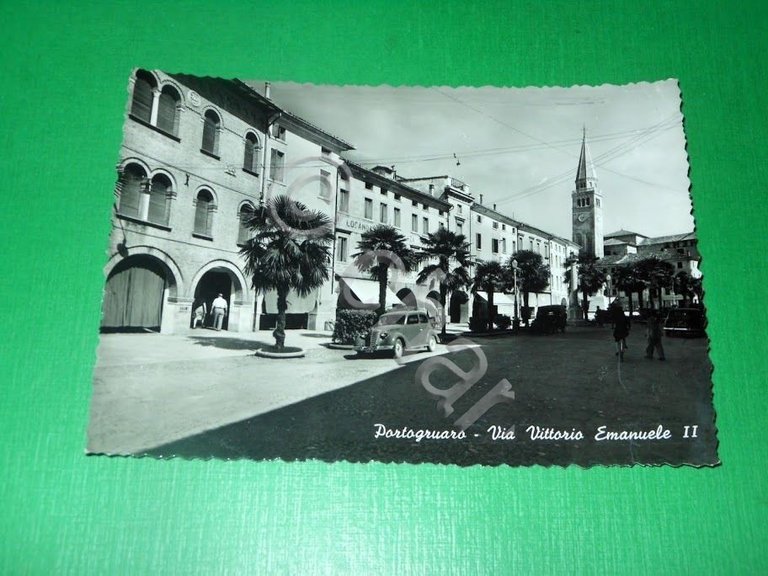 Cartolina Portogruaro - Via Vittorio Emanuele II 1950 ca.