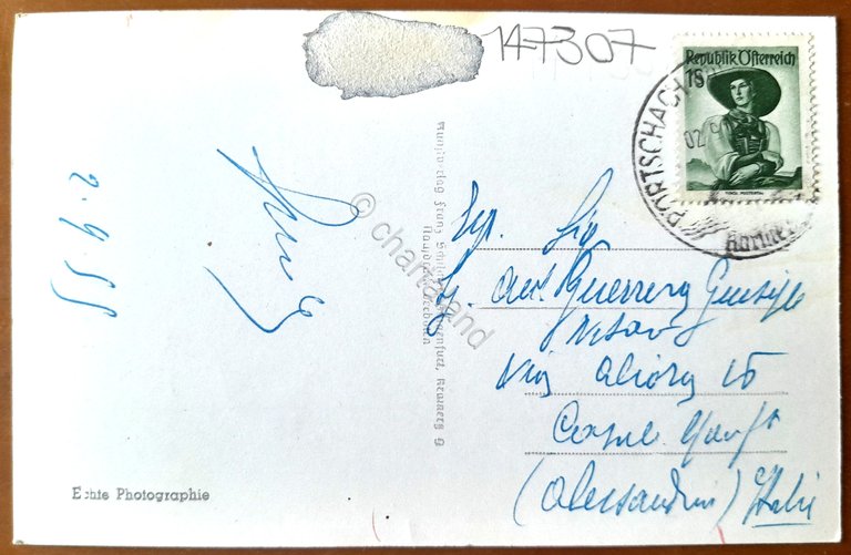 Cartolina Pörtschach am Wörthersee con il Mittagskogel - 1955 | Immagine Gallery 2