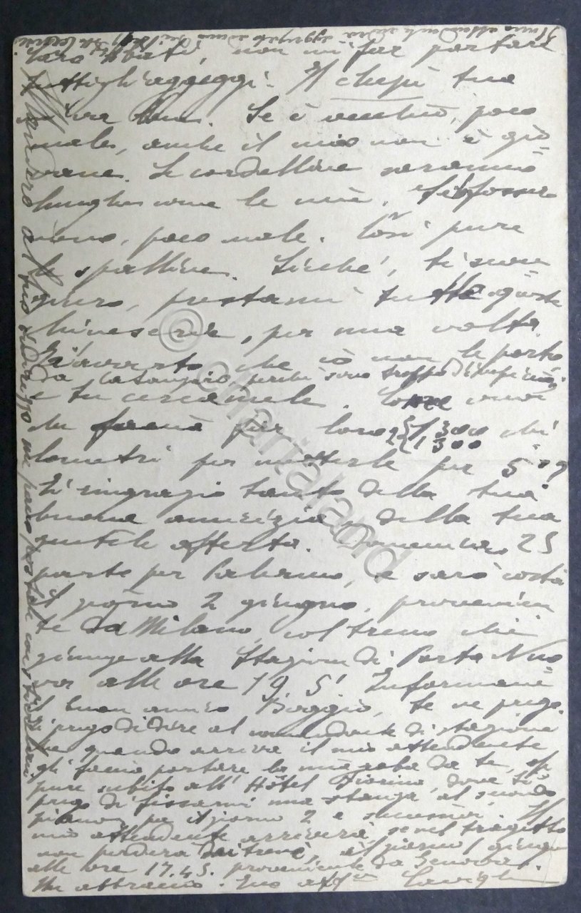 Cartolina postale con autografo del Generale Enrico Caviglia - Giugno … | Immagine principale