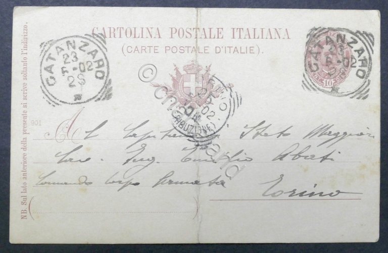 Cartolina postale con autografo del Generale Enrico Caviglia - Giugno … | Immagine Gallery 3