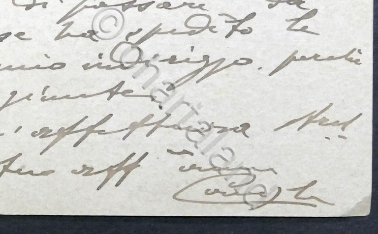 Cartolina postale con autografo del Generale Enrico Caviglia - Luglio … | Immagine Gallery 2