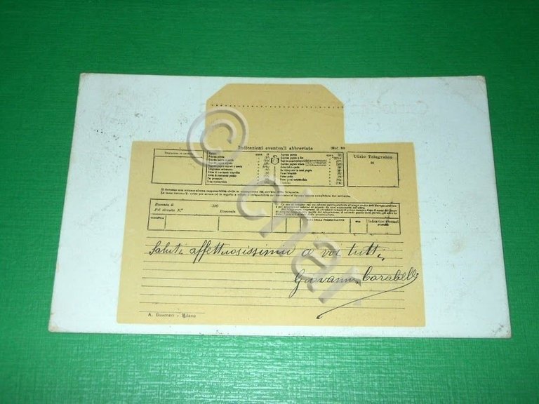 Cartolina Postale Italiana 1901.