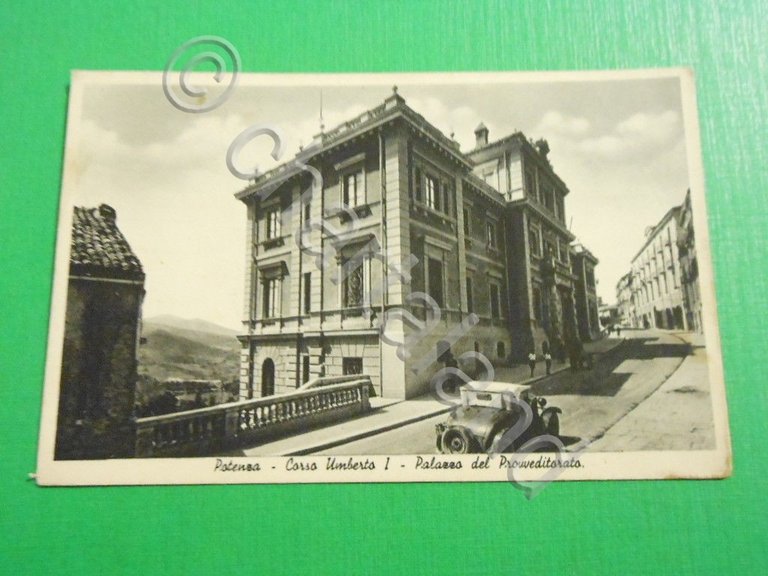 Cartolina Potenza - Corso Umberto I - Palazzo del Provveditorato …