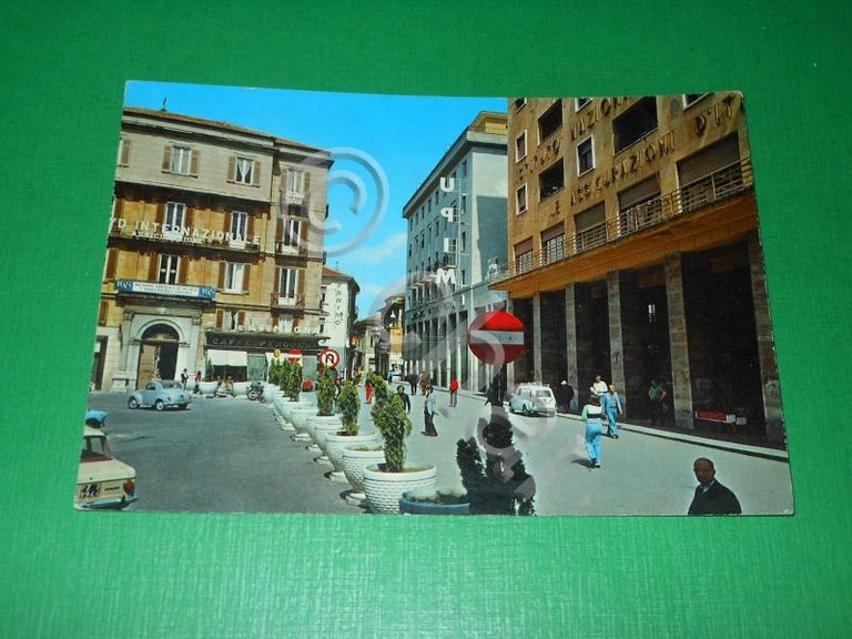 Cartolina Potenza - Scorcio di Via Pretoria 1981