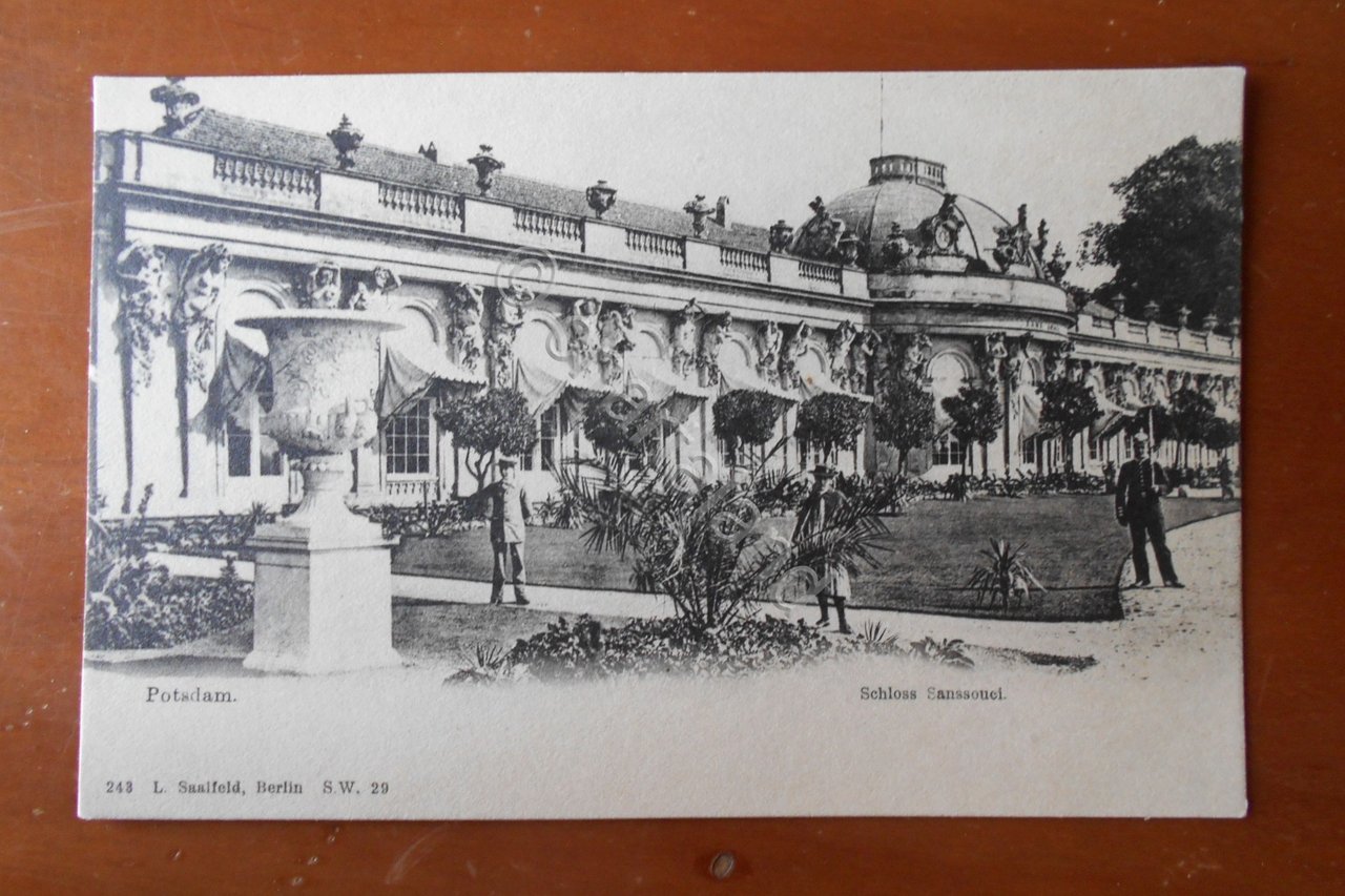 Cartolina Potsdam (Germania) - Schloss Sanssouci - 1905 ca.
