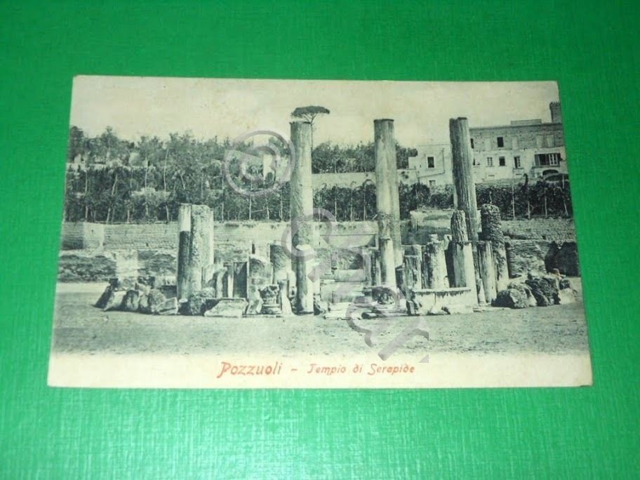 Cartolina Pozzuoli - Tempio di Serapide 1913.