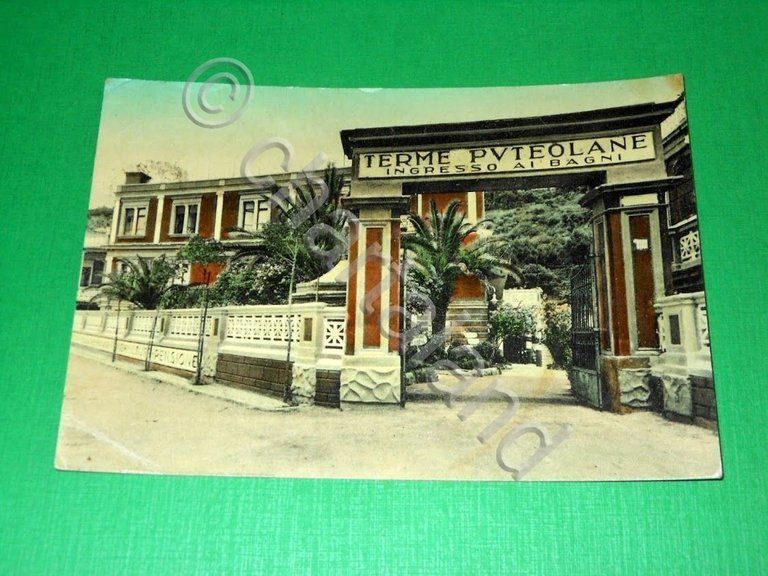 Cartolina Pozzuoli ( Napoli ) - Terme Puteolane - Ingresso …