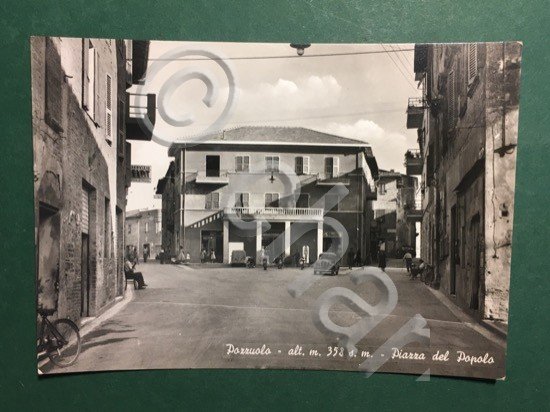 Cartolina Pozzuolo - Piazza del Popolo - 1959