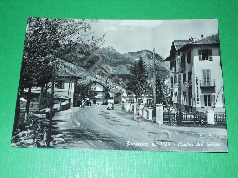 Cartolina Pragelato - Centro del Paese 1957