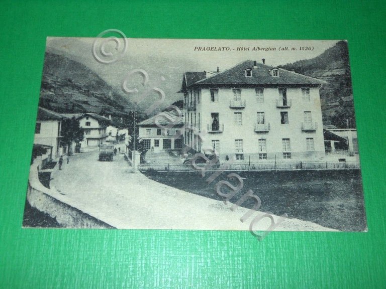 Cartolina Pragelato - Hotel Albergian 1915 ca