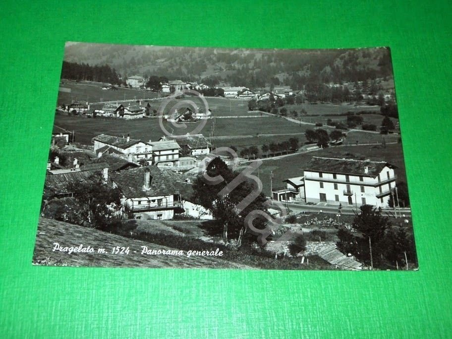 Cartolina Pragelato - Panorama generale 1954.